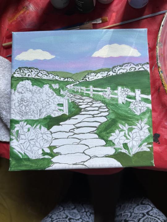 Painting for my mom’s birthday 