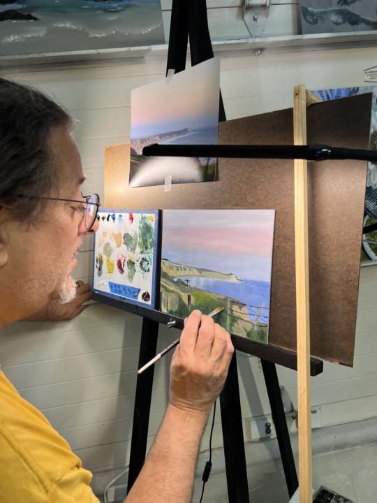 How to paint without getting it all over yourself.