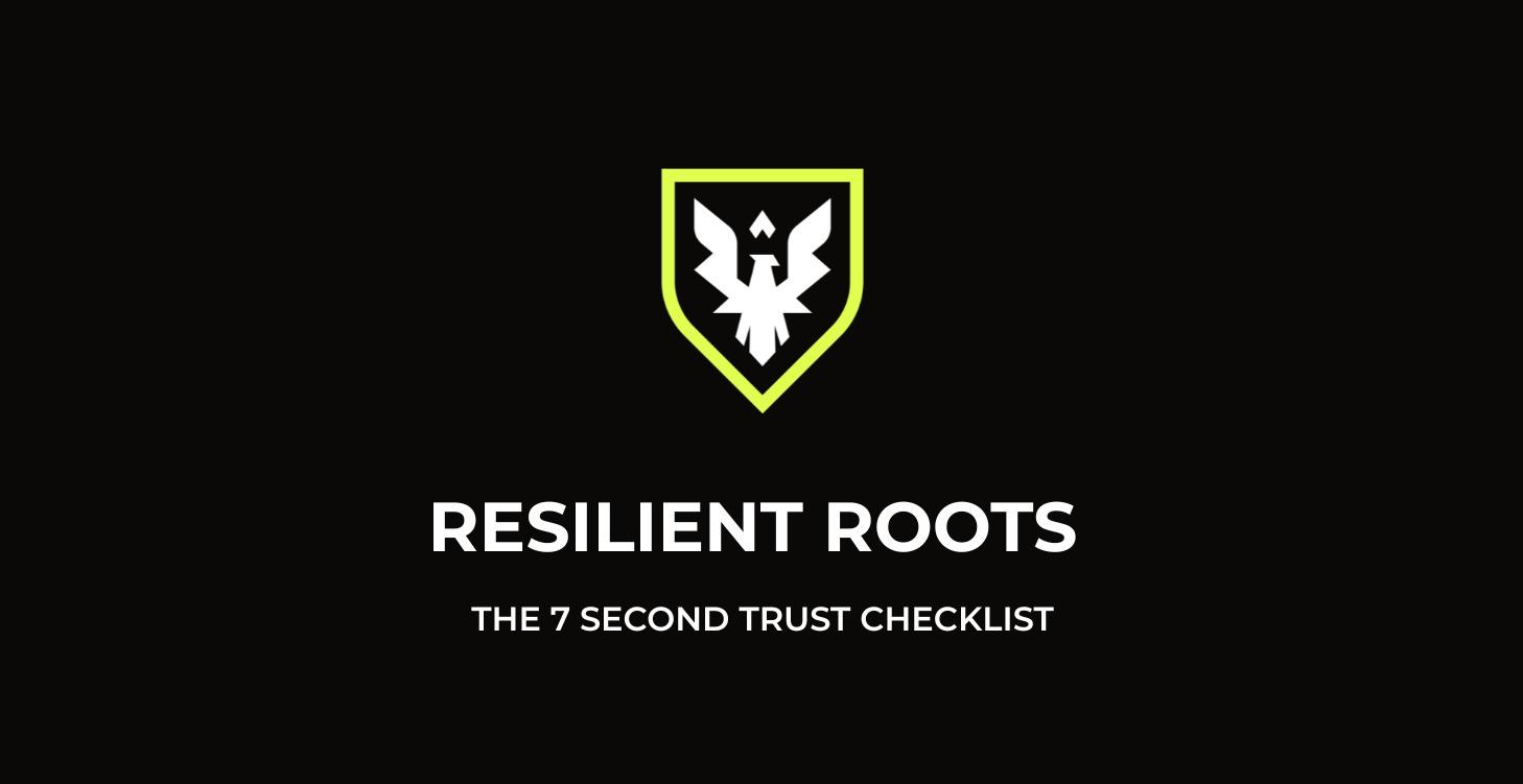 The 7 Second Trust Checklist