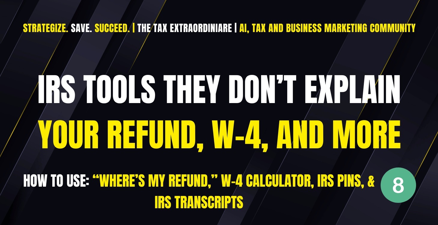 IRS Tools They Don't Explain