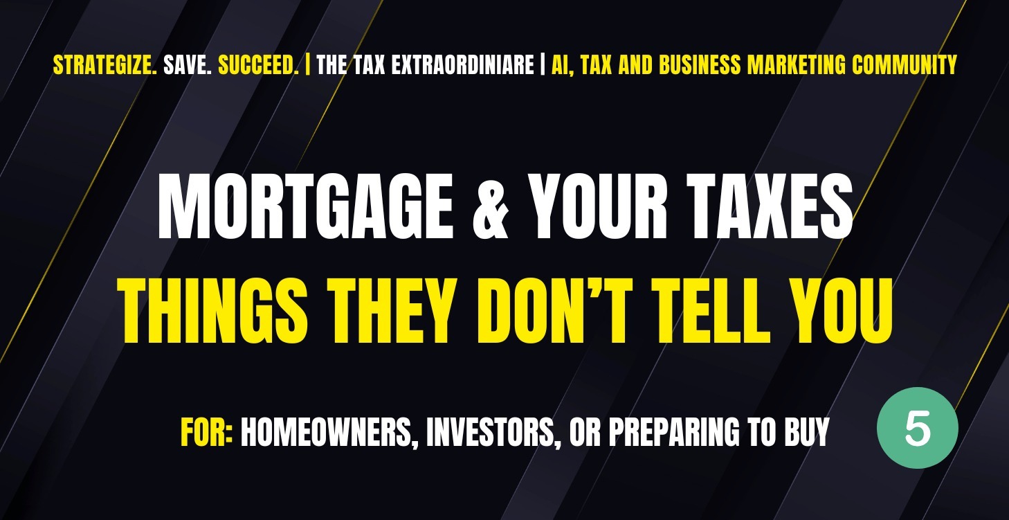 Mortgages & Your Taxes: Things They Don't Tell You