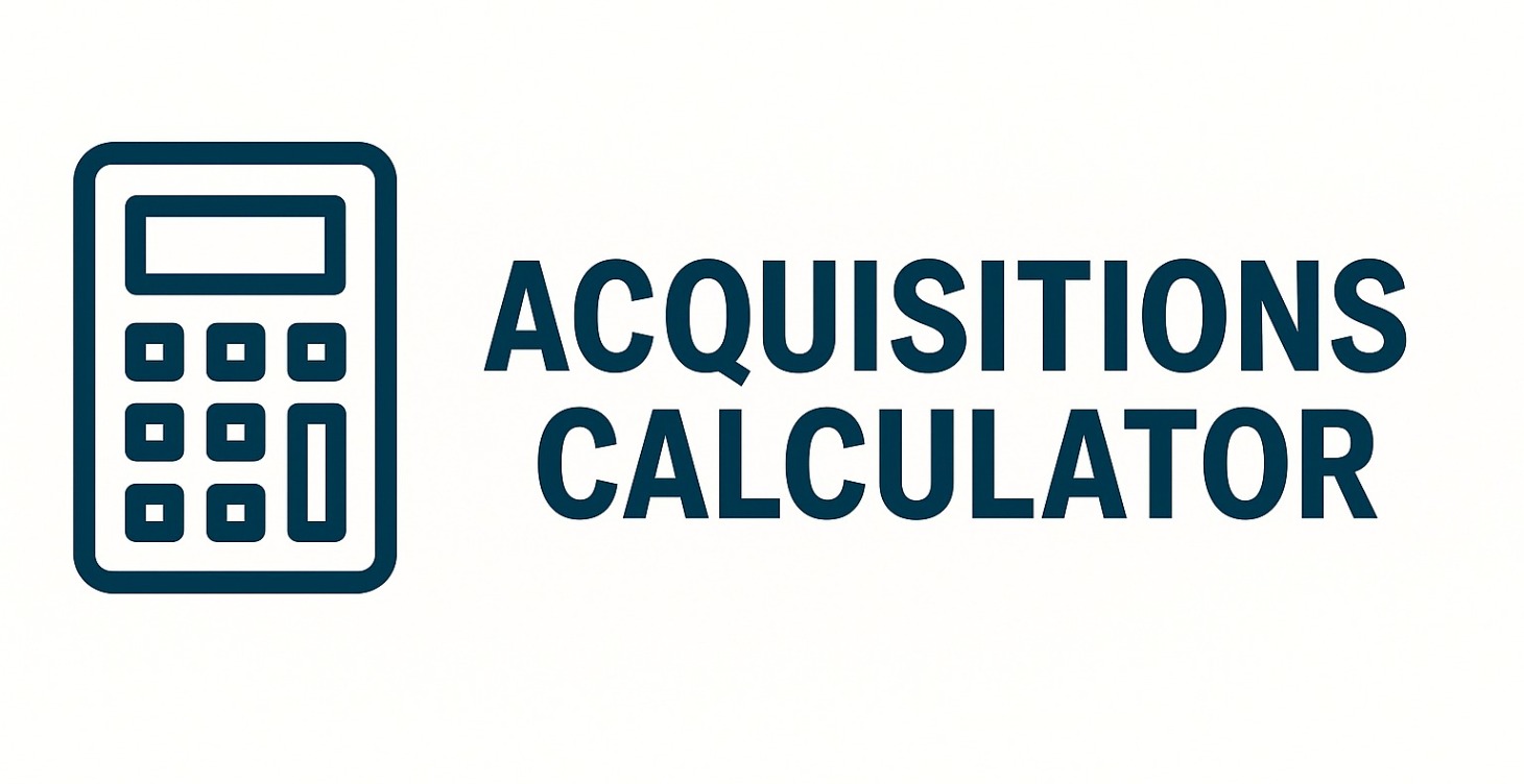 Acquistions Calculator