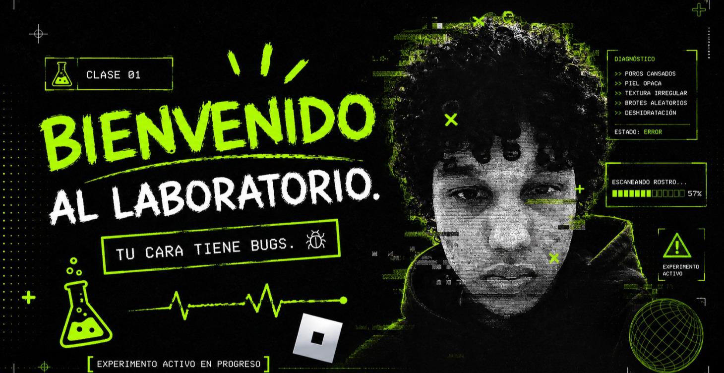 Bienvenido al laboratorio. Tu cara tiene bugs.