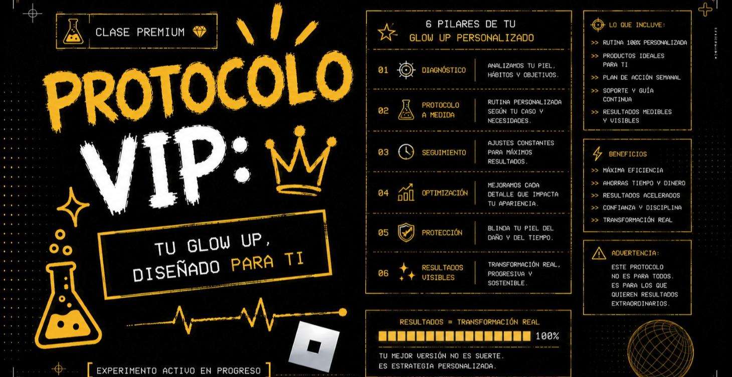 Próximamente: Protocolo VIP: tu glow up