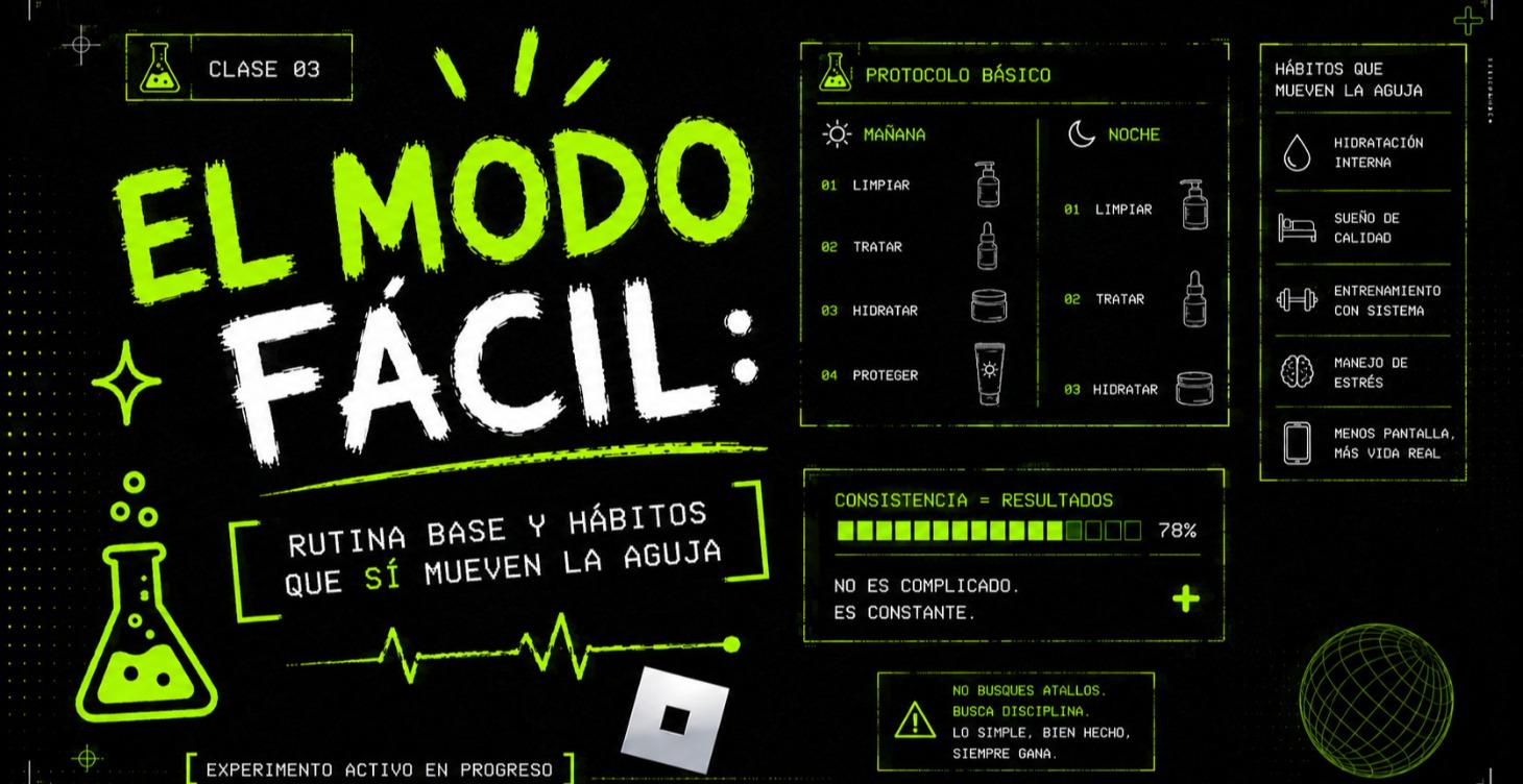 El modo fácil: rutina base y hábitos