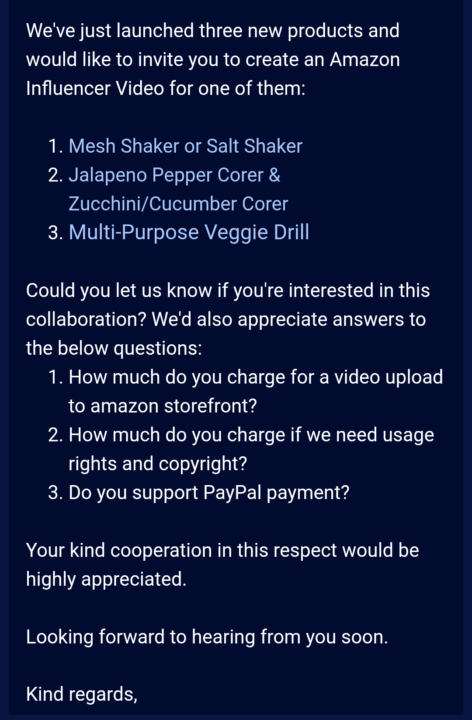 A high quality collab offer