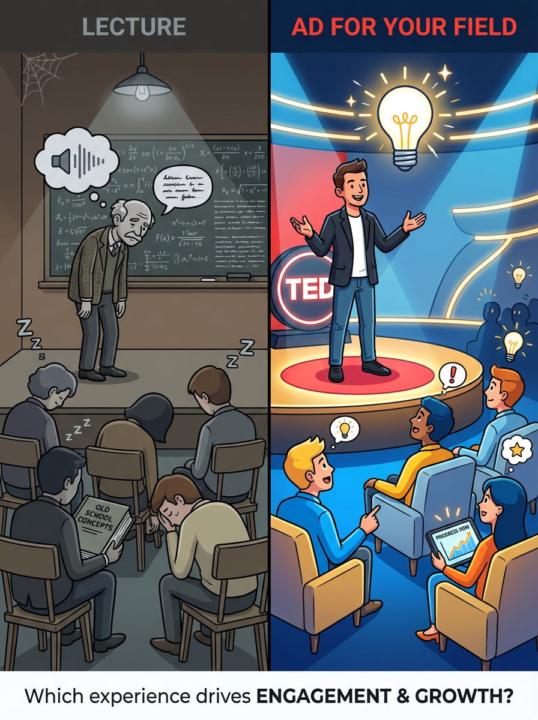 A TEDx talk is not a lecture.