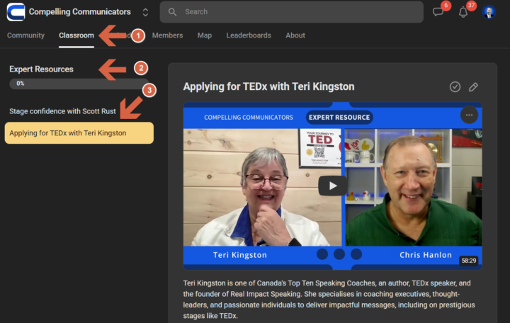 Applying for TEDx with Teri Kingston is LIVE in Expert resources!