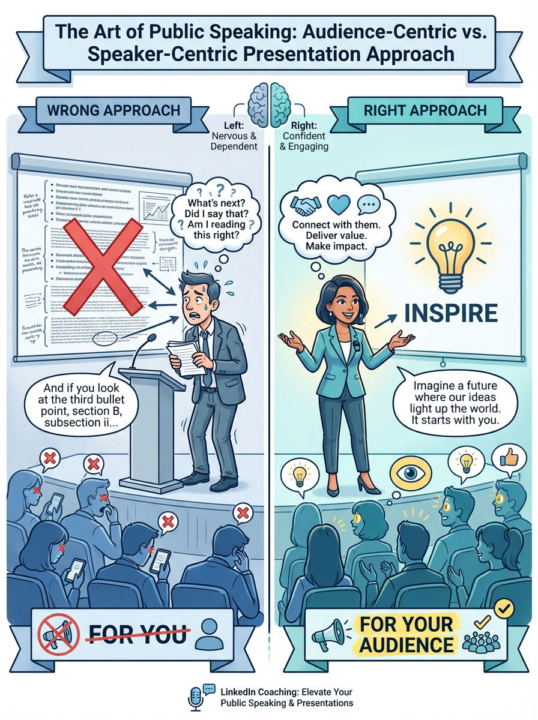 Your slides should not be your notes.