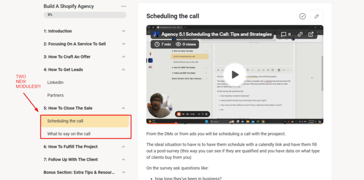 New modules up for you agency peeps!