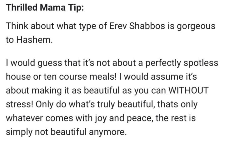 Erev Shabbos message Hudi posted once 