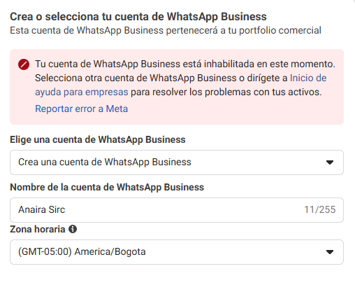 Sigue inhabilitada la cuenta