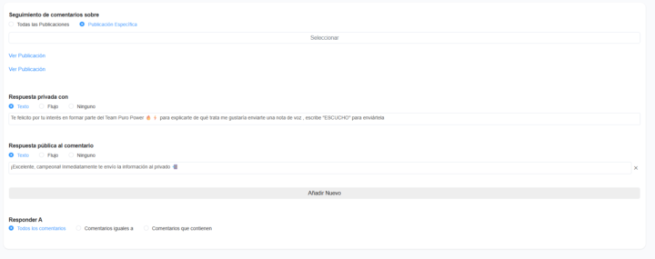 Problemas con la automatizacion de comentarios en Instagram