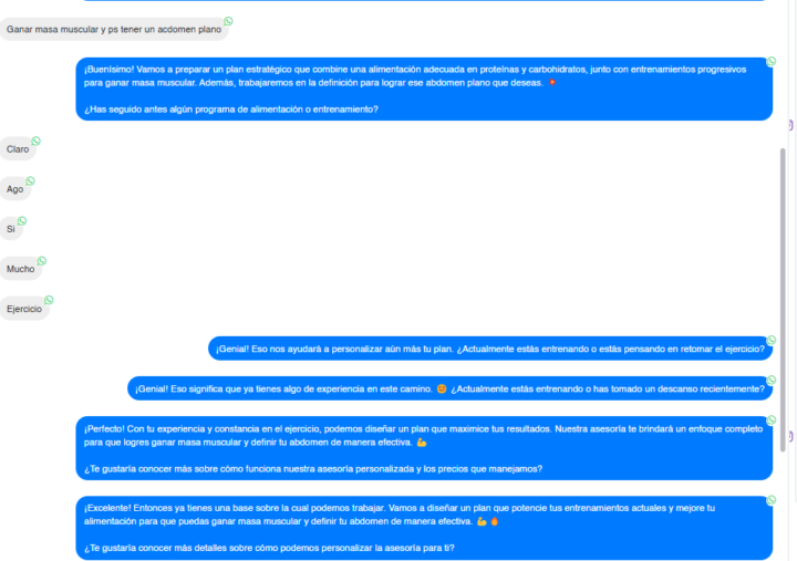 Bot con ia responde a cada salto de texto