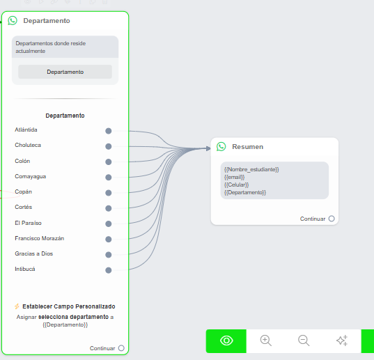 Listas de opciones y capturar datos