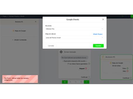 Problema para conectar con BD Google Sheets 
