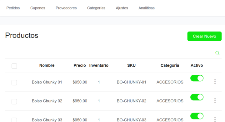 productos woocommerce