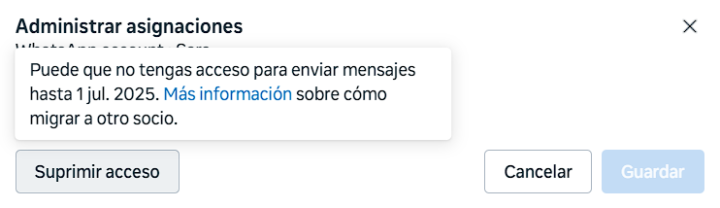 Error Whatsapp Busines