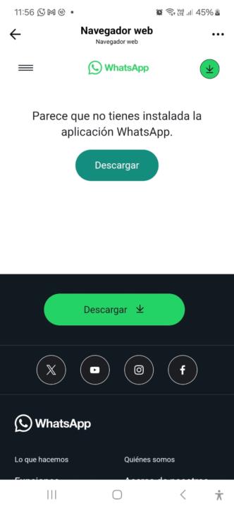 Problema con link de contacto a whatsapp desde tiktok