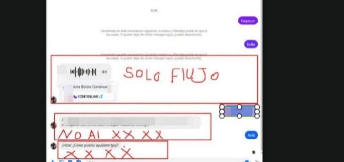 Flujo para Messenger mesclado 