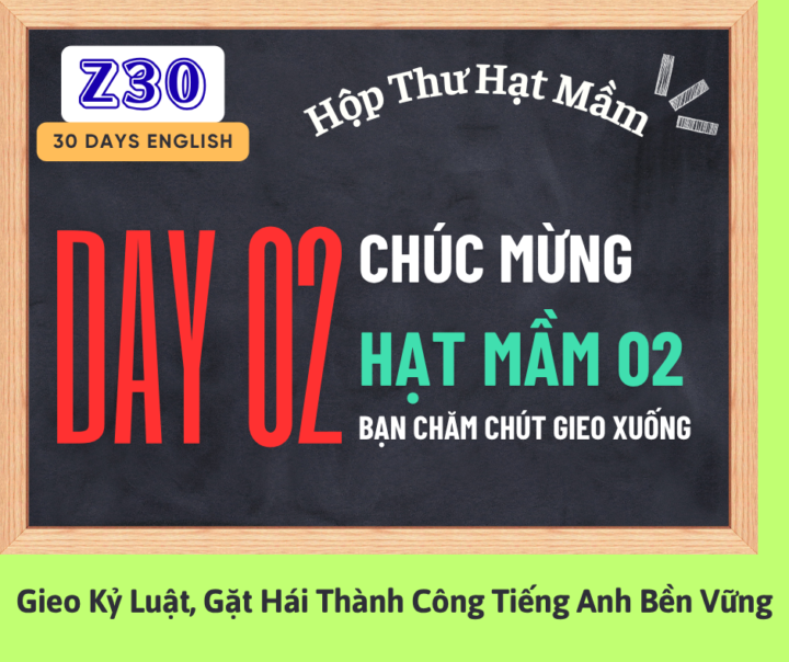 🟠 DAY 02: KỶ LUẬT VỀ MÓN ĂN YÊU THÍCH – TƯỚI NƯỚC HẠT MẦM!