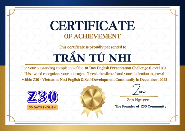 [Z30] NHỮNG TẤM BẰNG CỦA SỰ KIÊN TRÌ VÀ LỜI TRI ÂN TỪ TRÁI TIM 💌