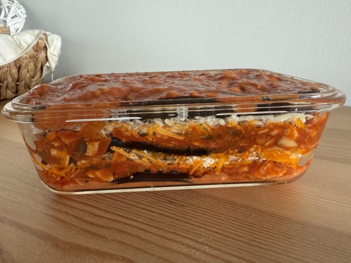 Batchcooking: musaka 🍆, huevos rellenos 🥚, boloñesa 🍅 🐟 