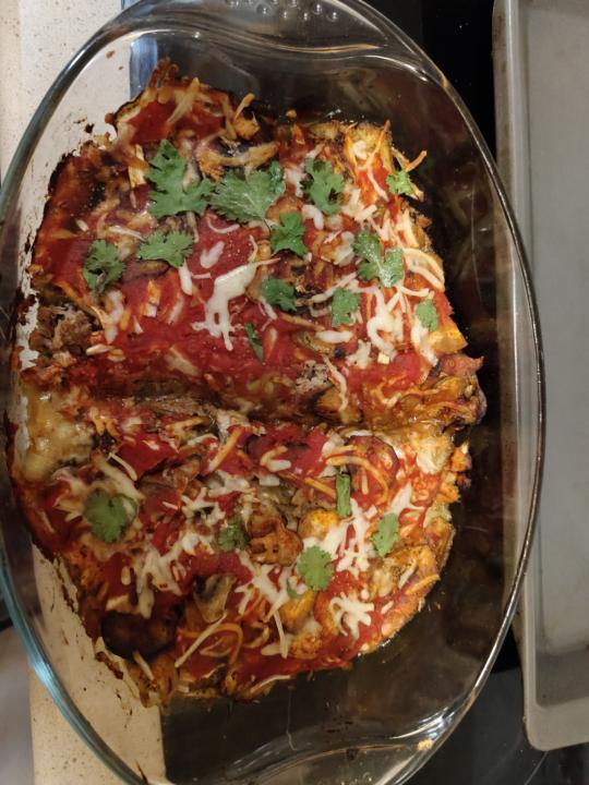 Lasaña veggie de berenjenas 