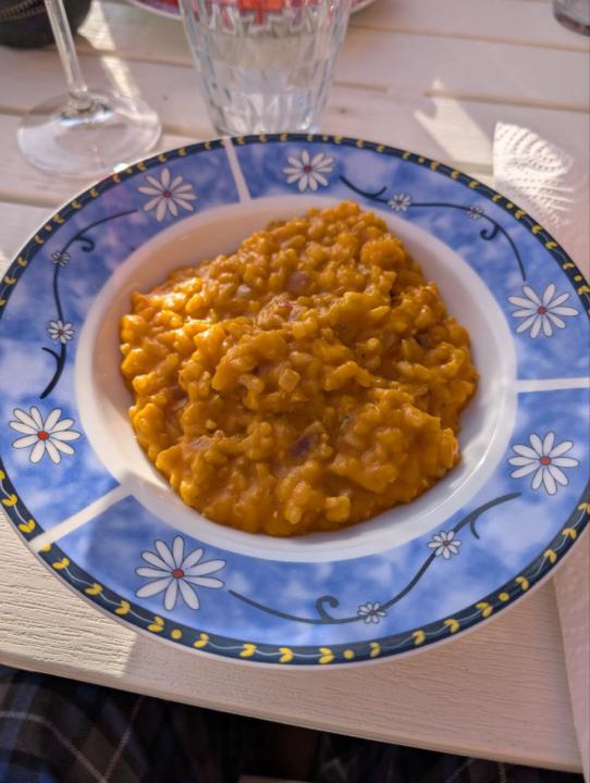 Risotto de calabaza y gorgonzola