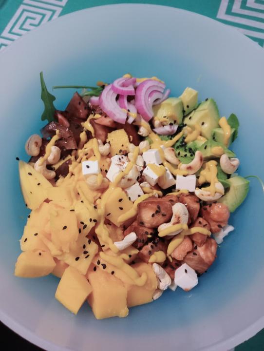 Ensalada de Salmón Teriyaki 