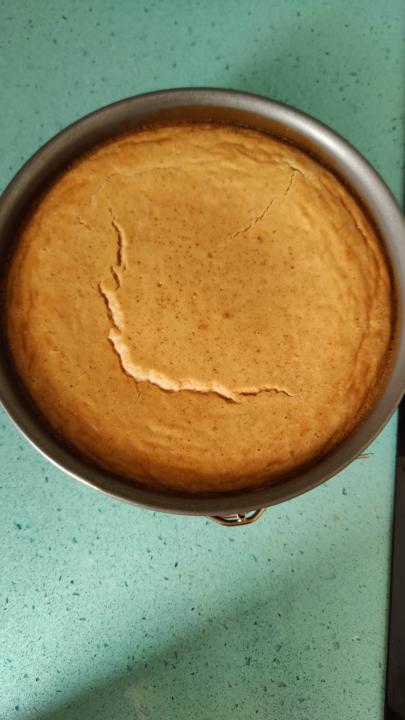 Tarta de queso con dulce de leche