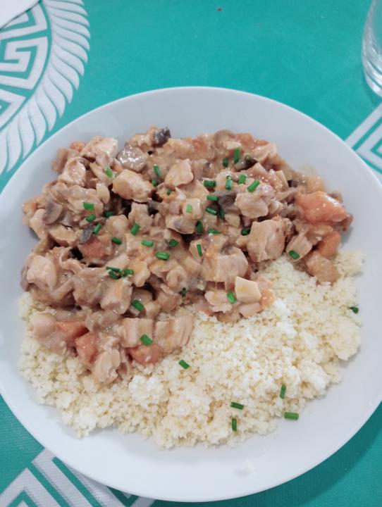 Curry de calabaza con pollo