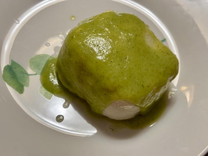 Merluza en salsa de calabacín 