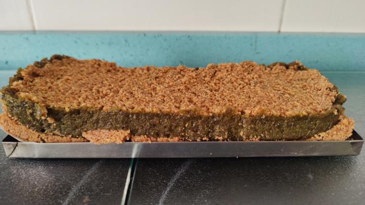 Turrón de pistacho y galletas 