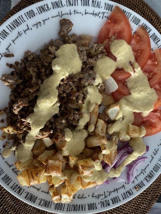 Textura de la salsa deLa ensalada Big Mac 