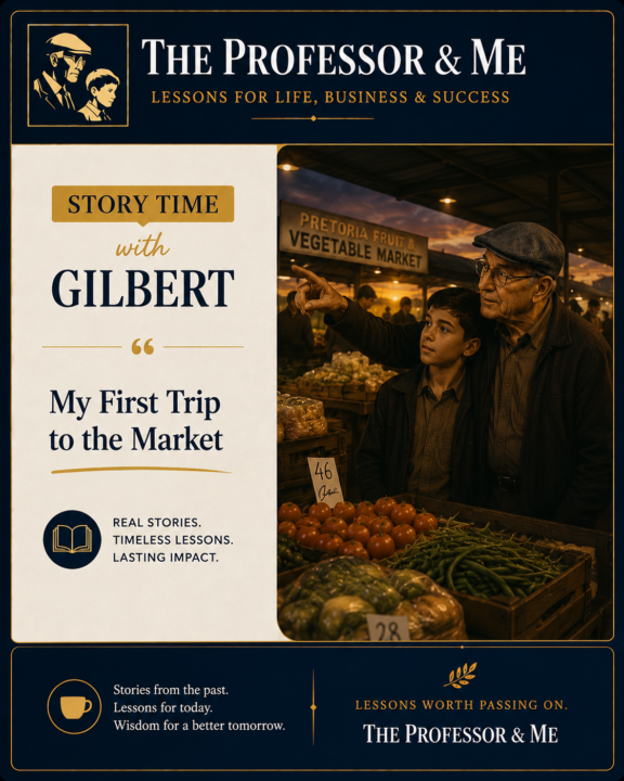 My First Trip to the Market with The Professor