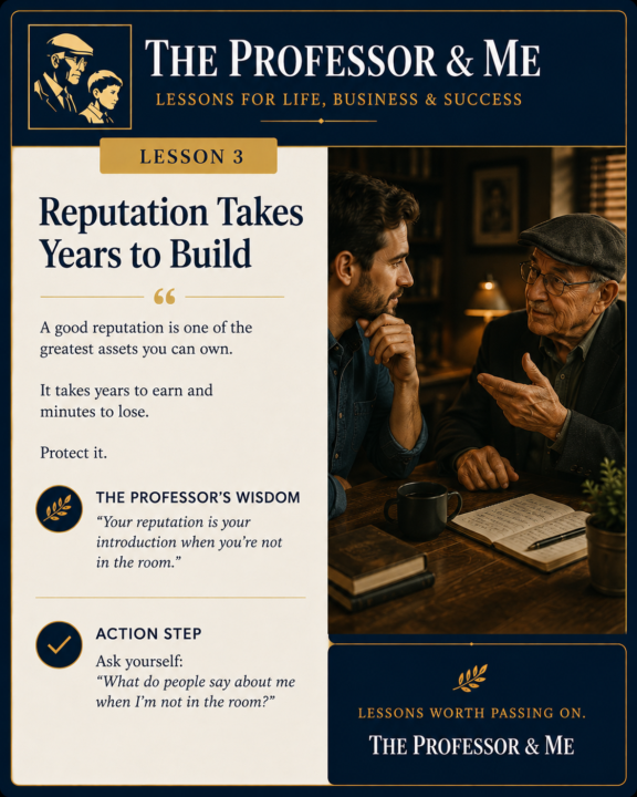 Lesson 3: Reputation Takes Years to Build