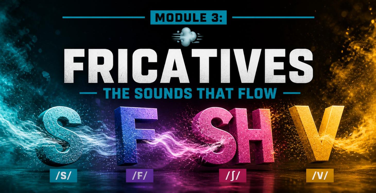 🌬️ Module 3 — Fricatives