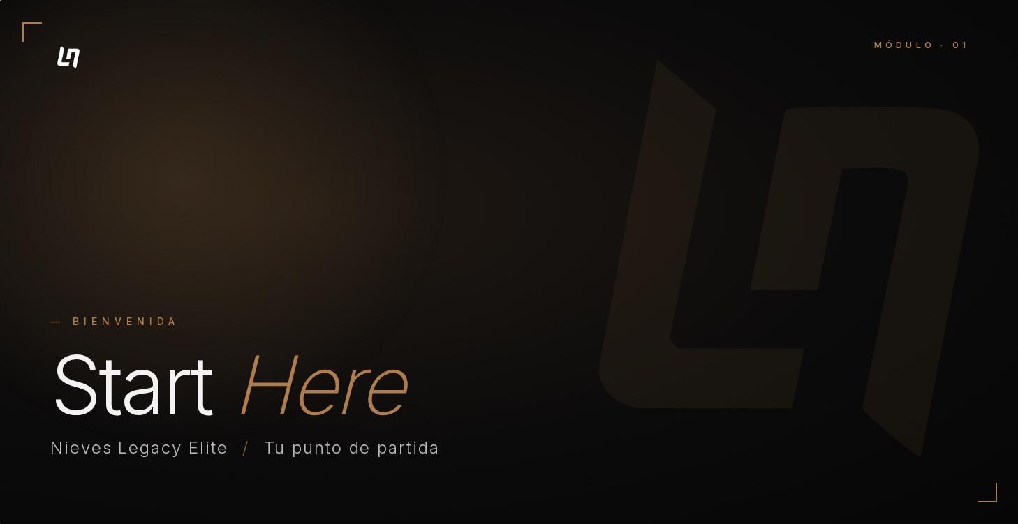 Start Here | Nieves Legacy Elite 🚀