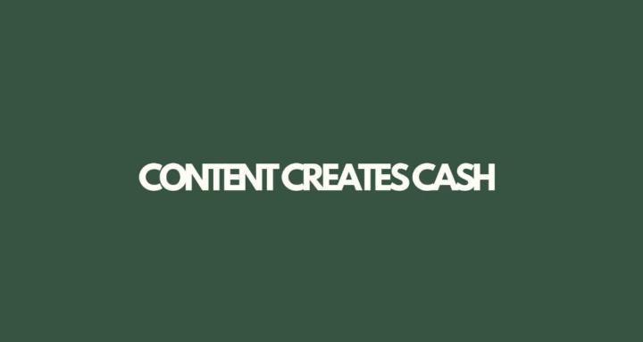 Content Creates Cash Sports