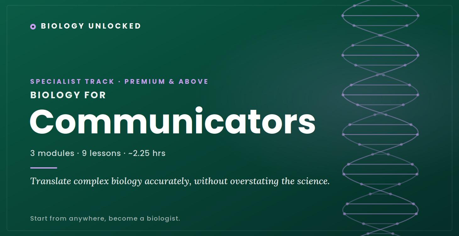 Biology for Communicators