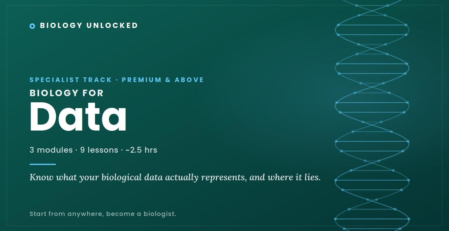 Biology for Data