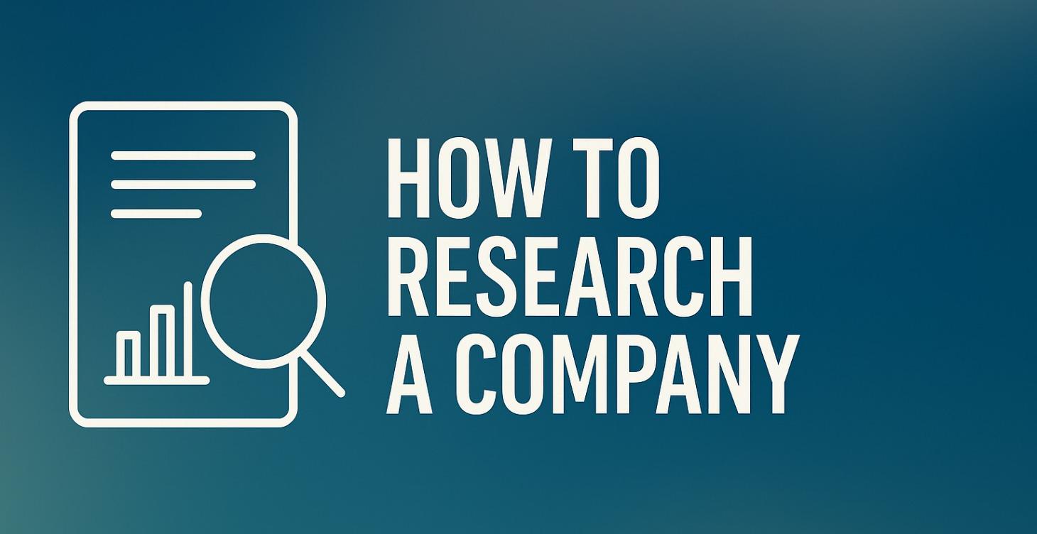 How to research a company