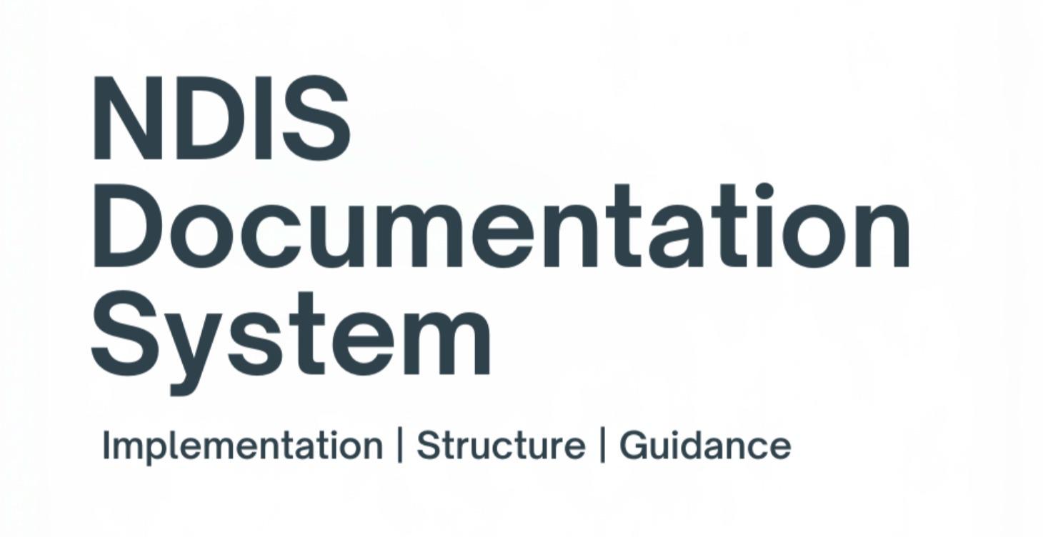 NDIS Documentation System