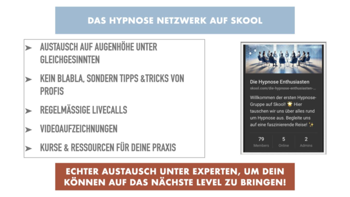Skool Community:  Die Hypnose-Enthusiasten