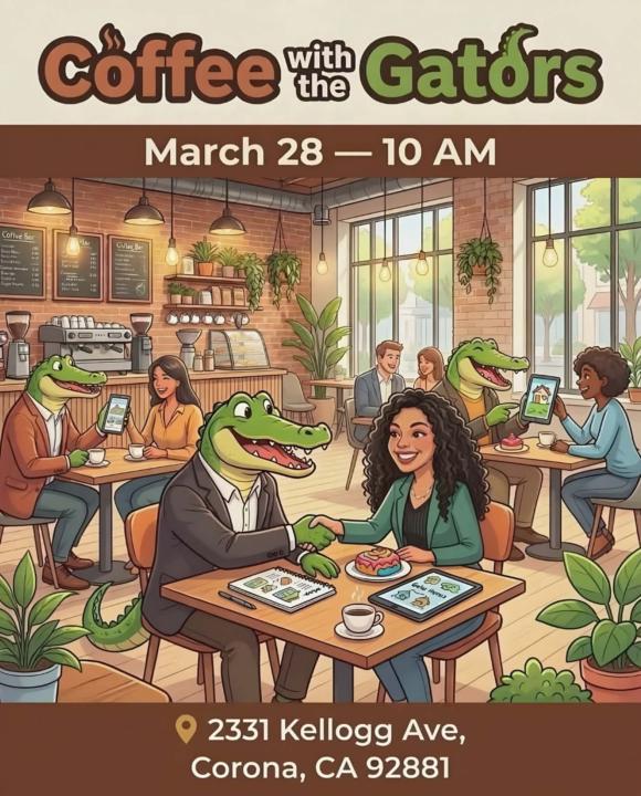 ⚡Meetup in Corona - Coffee w/ the Gators