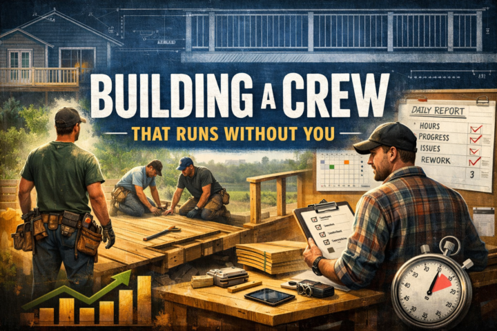 How deck builders build crews that run without them in 30 days