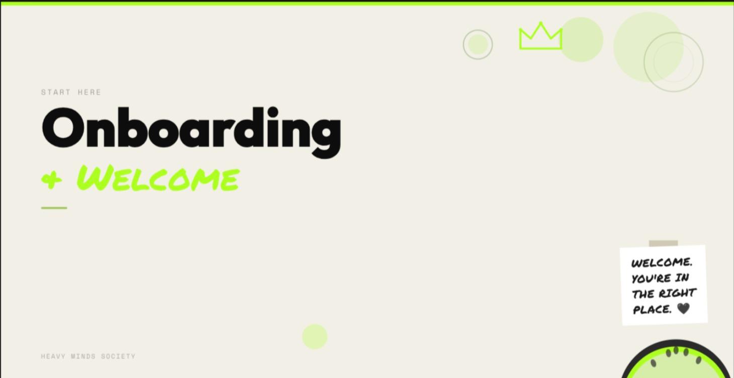 START HERE - Onboarding