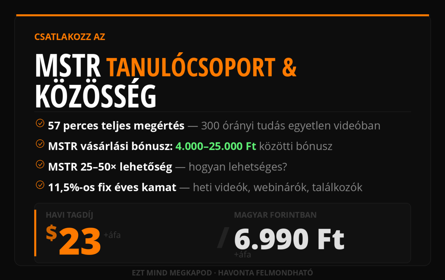 MSTR Tanulócsoport & Közösség