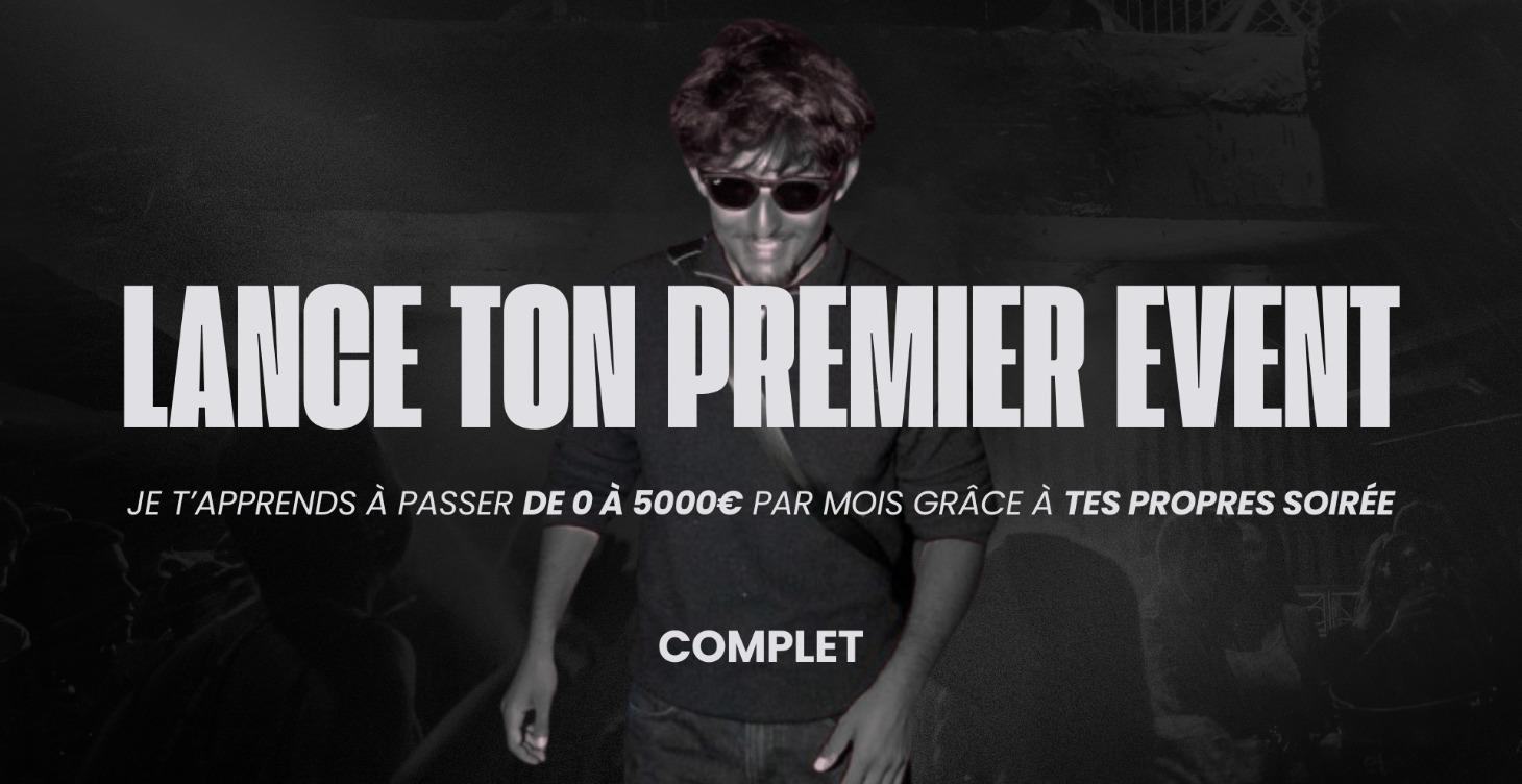 Créer ton premier d’événement (Formation Complète)